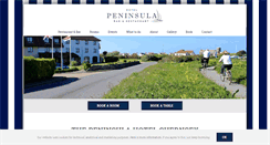 Desktop Screenshot of peninsulahotelguernsey.com