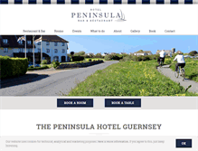 Tablet Screenshot of peninsulahotelguernsey.com